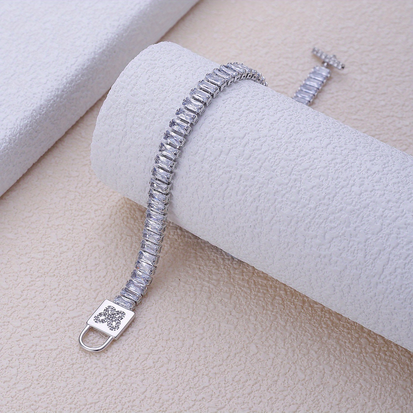 Men's Rectangular Zirconia Personality Bracelet